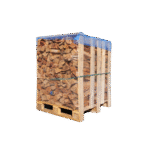 1st pallet of kiln-dried firewood - ready to use - hardwood mix